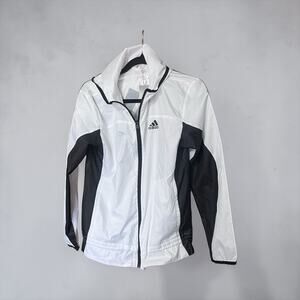 Bundle XS Adidas AeroReady Black & White Windbreaker Hood NWT & Socks